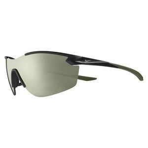 New Nike DV2131 010 Black & Green VICTORY ELITE Sunglass with Silver Flash Lens